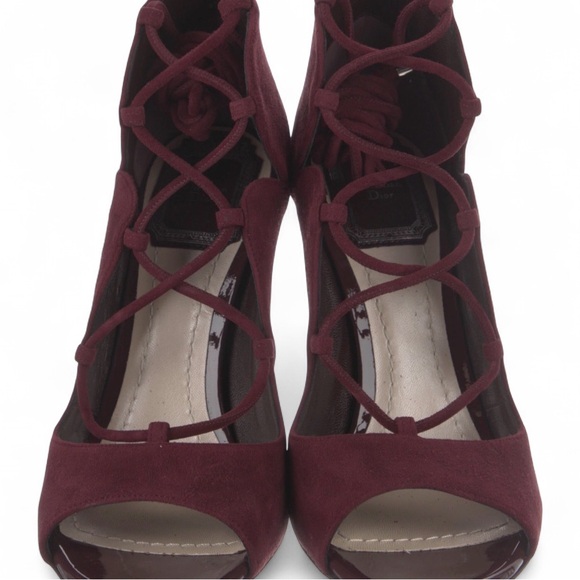 Christian Dior Burgundy Heels Size 35.5